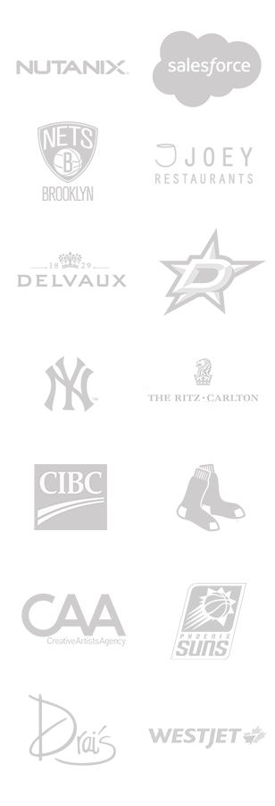 Some of those partners are: Nutanix, Salesforce, New York Yankees, Joey Resturants, BSE Global, Delvaux phone
