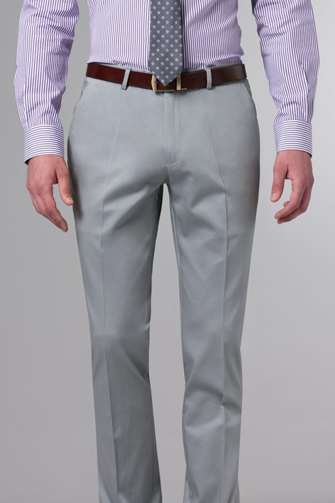 gray chinos