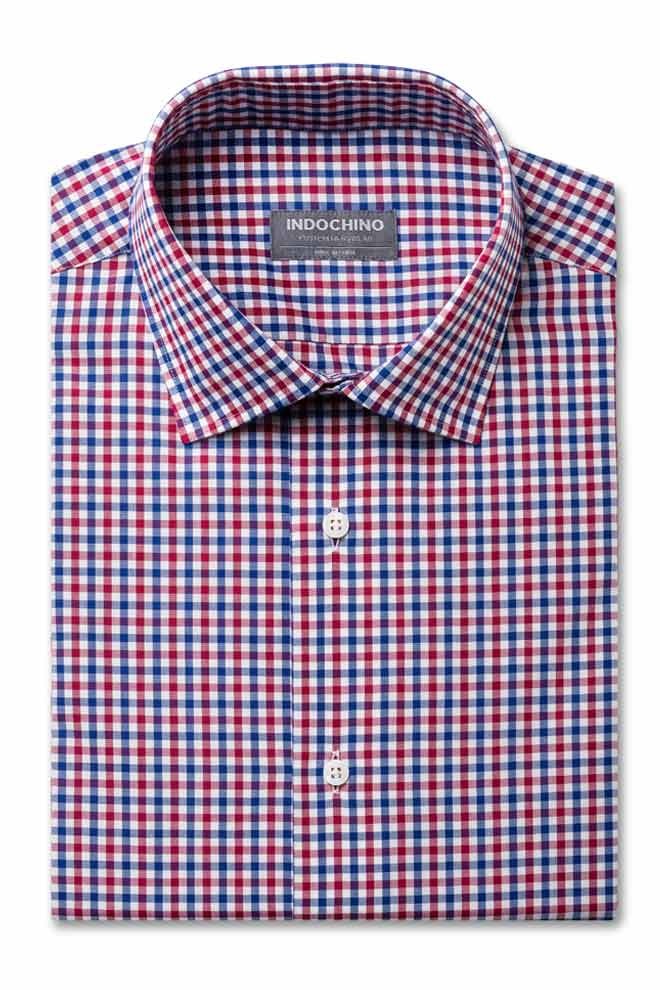 The Ultimate Cobalt Blue & Red Gingham Shirt