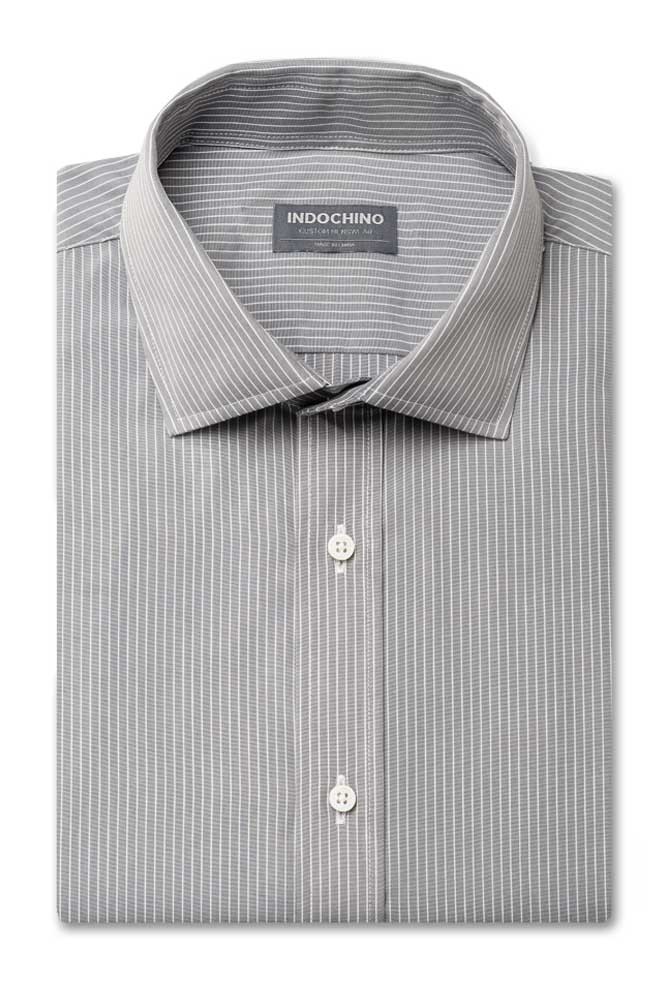 The Industrial Gray Pinstripe Shirt