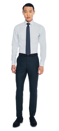chalk stripe pants
