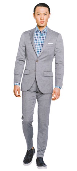 Light Gray Nailhead Suit