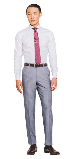 gray pinstripe pants