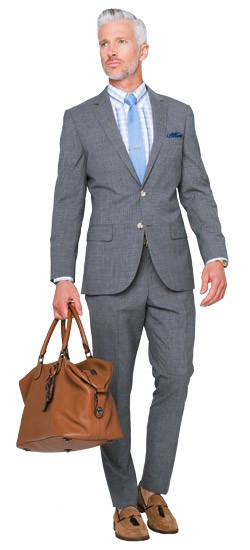 Charcoal Micro Houndstooth Suit
