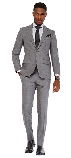 Gray Micro Houndstooth Suit