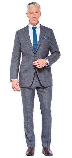 grey glen check suit