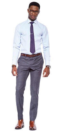 gray check pants