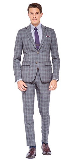 Gray on Gray Prince of Wales Suit