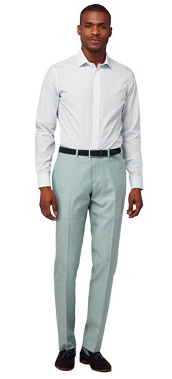 Sage Green Wool and Linen Pants