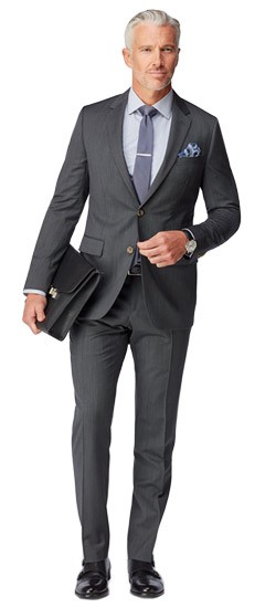 Charcoal Fineline Mohair Suit