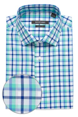 green check shirt combination