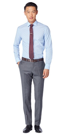 gray check pants