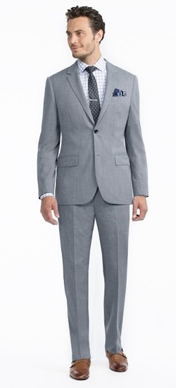 Slate Blue Check Suit